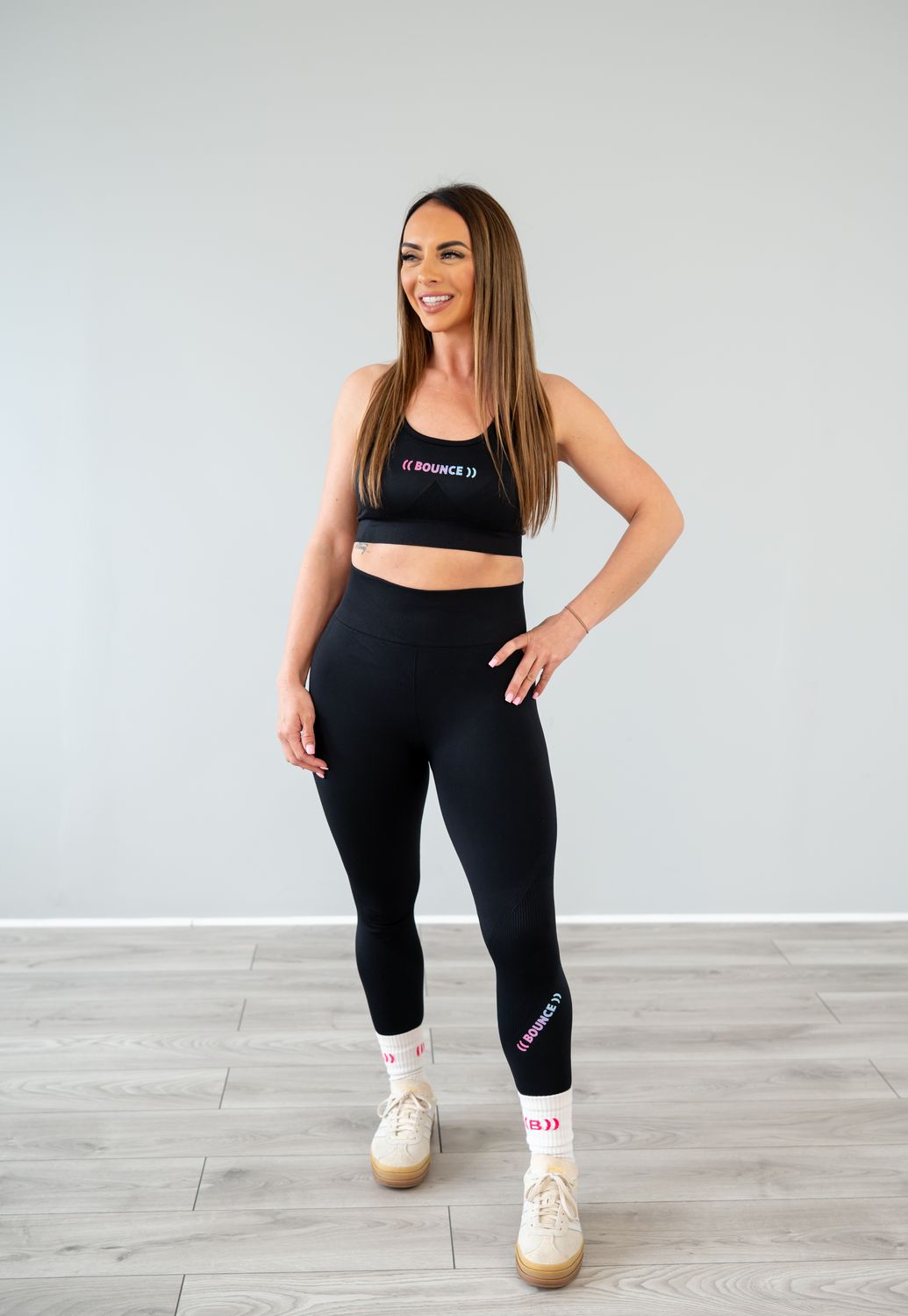 *PRE ORDER - Black Rainbow Leggings, Size: raviShing