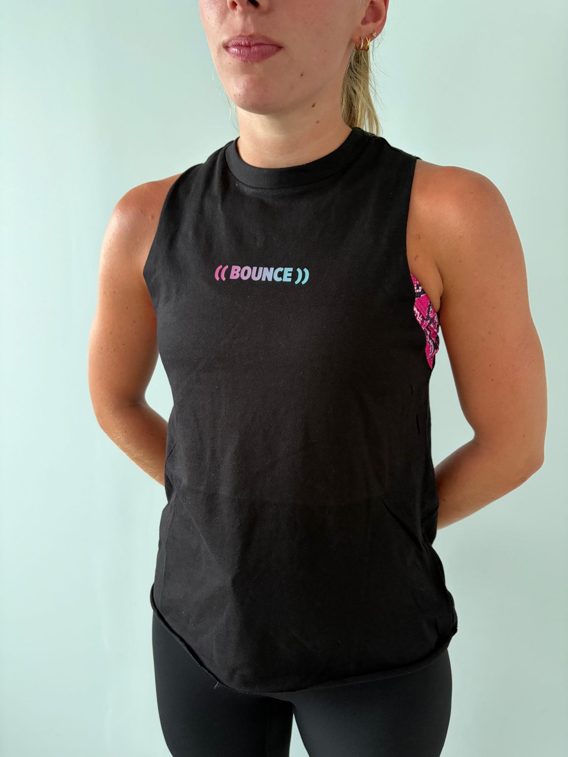 Black Rainbow High Neck Vest
