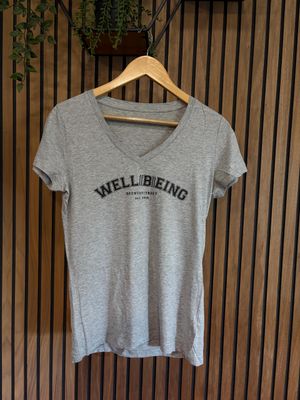 Grey well((B))eing v neck T-shirt