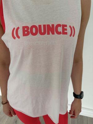 High Neck Vest - White/Coral