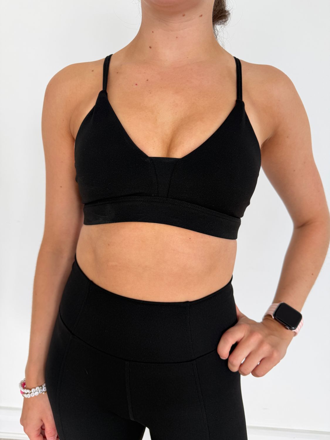 Panelled Black Crop