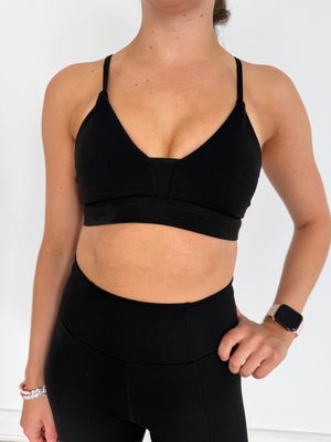 Panelled Black Crop