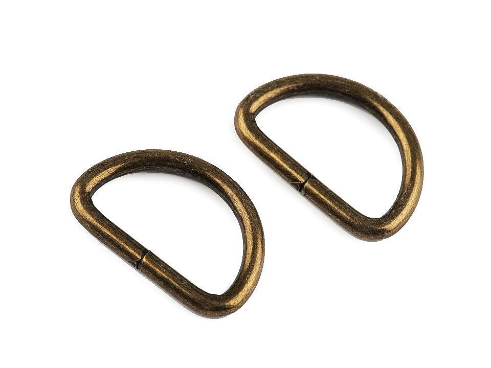 D-Ring 25mm - altmessing