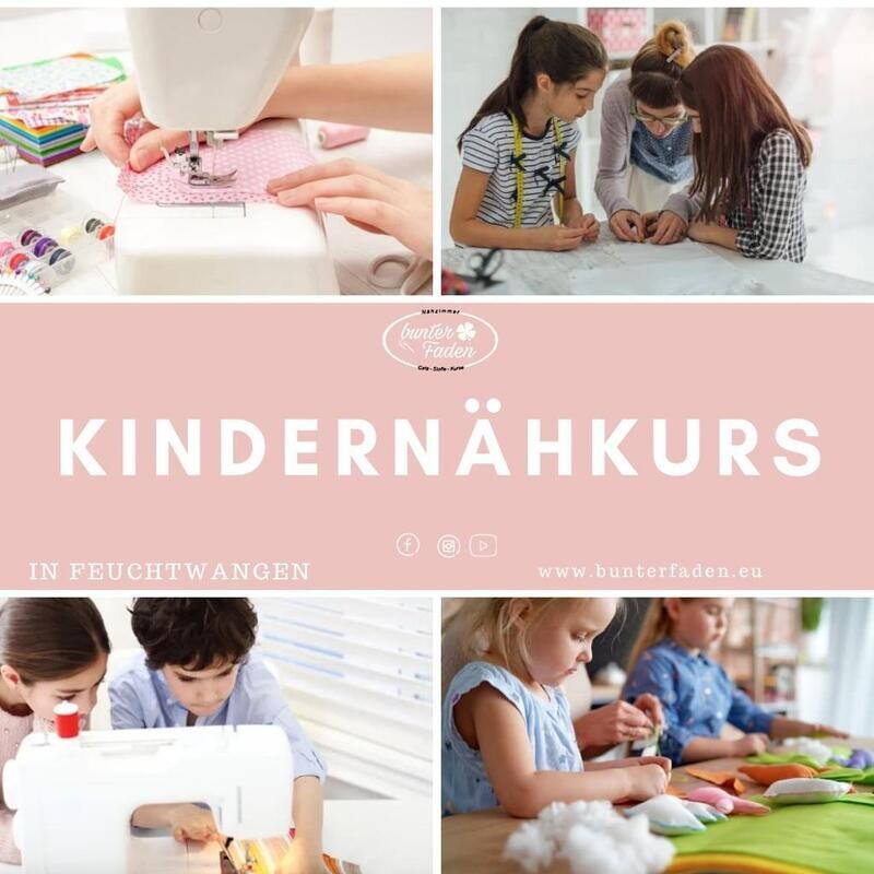 Kindernähkurs Mittwoch, den 11.06.2025 / 15.00 - 16.30 Uhr