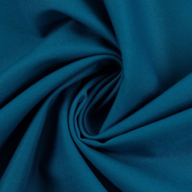 Popeline Uni - blau