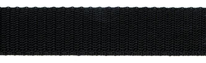 Gurtband aus Polypropylen Breite 25 mm - schwarz Gurtband aus Polypropylen Breite 25 mm - schwarz
