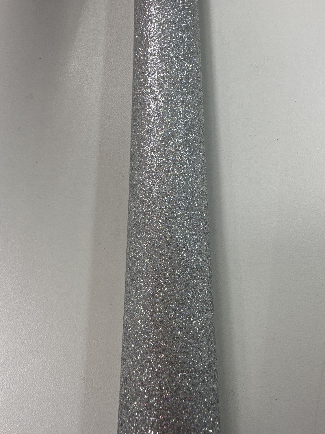 Glitzerstoff-Zuschnitt Silber