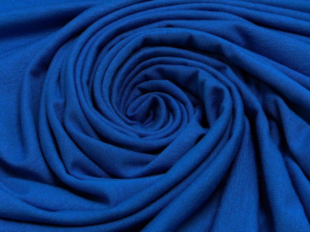 Viskosejersey, uni, royal