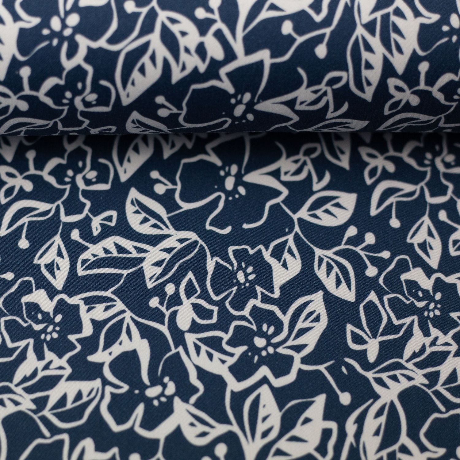 Baumwoll Satin SWAFING, Martha - blau