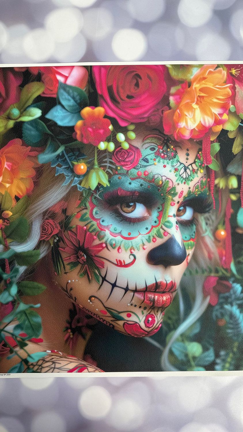 Kunstleder Panel - SUGAR SKULL GIRL