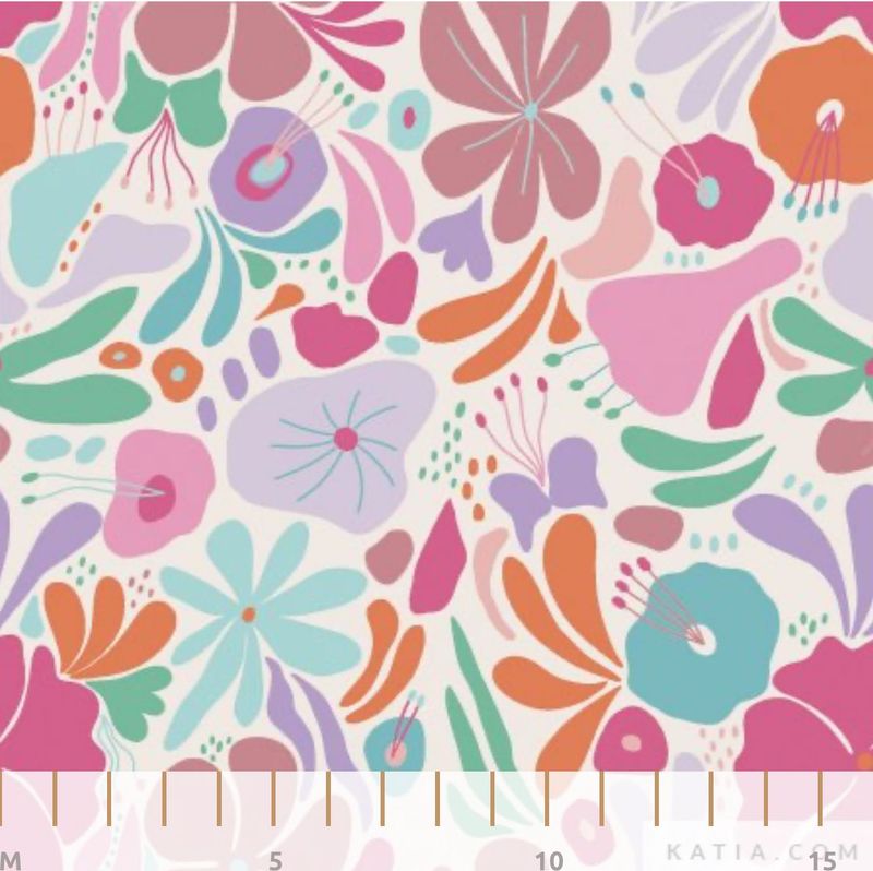 Beschichteter Baumwollstoff Laminated PU Easter Flowers Beschichteter Baumwollstoff Laminated PU Easter Flowers