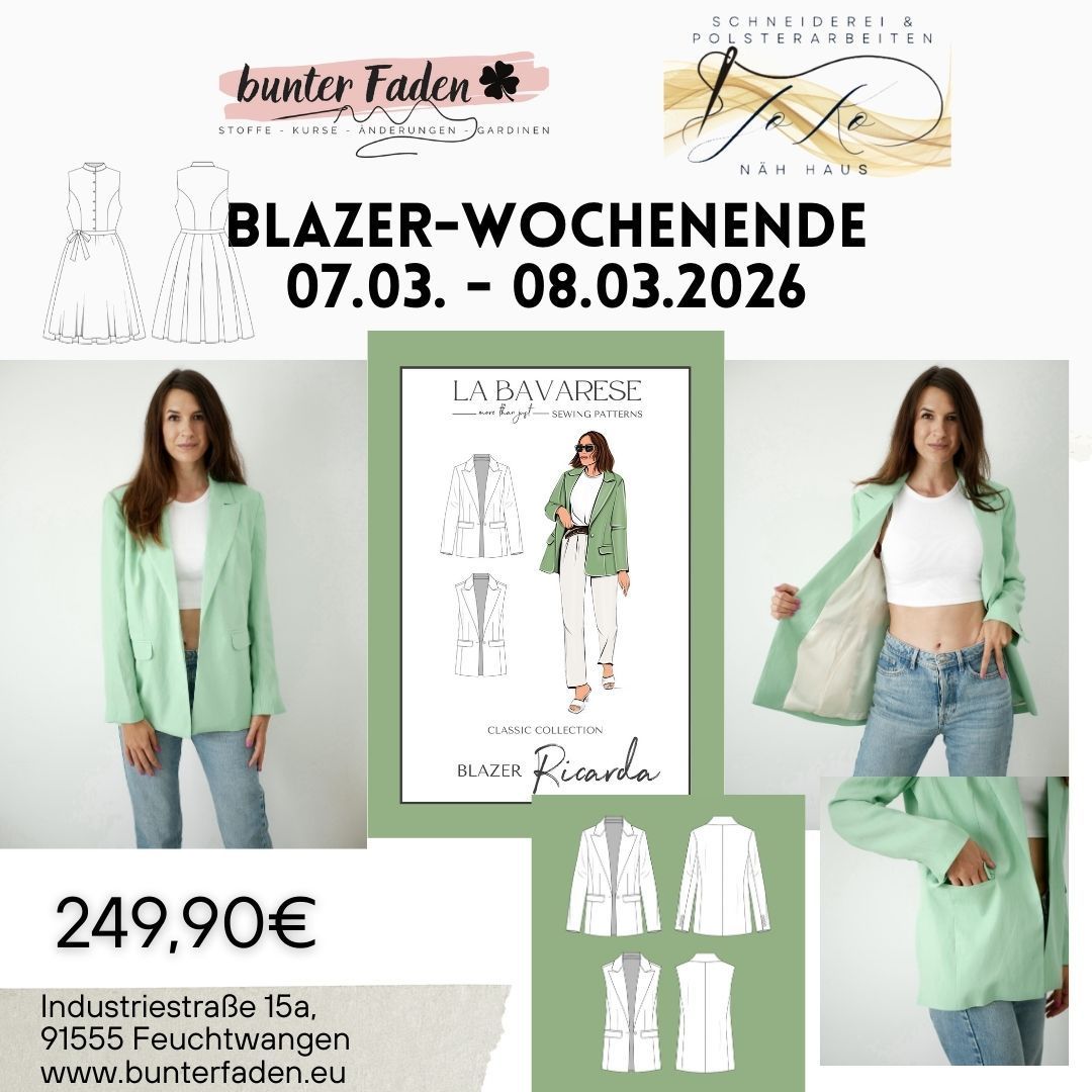Blazer-Wochenende RICARDA -  07.03. - 08.03.2026