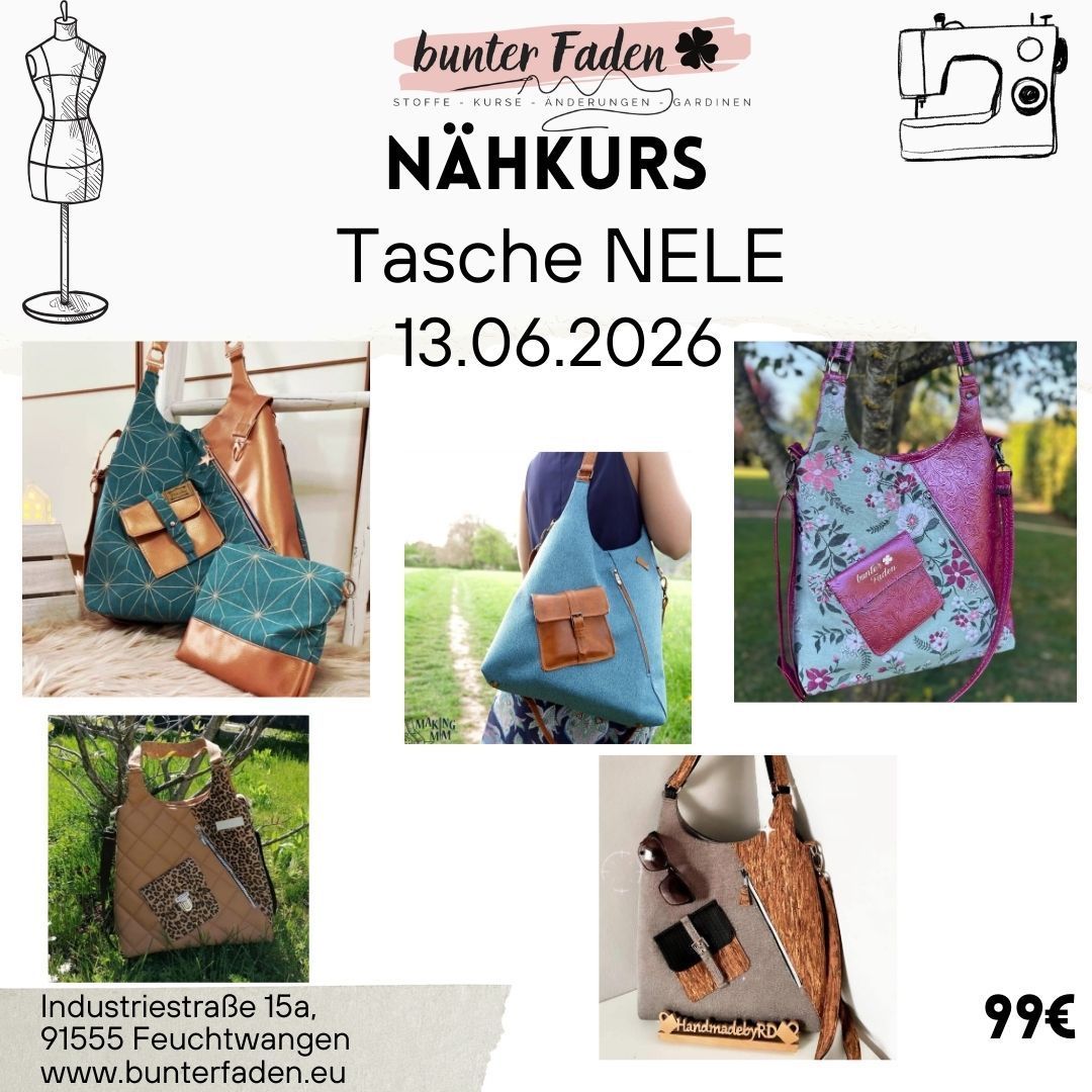 Tasche NELE von bunter Faden, 13.06.2026 von 9.00 - 17.00 Uhr