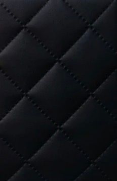 Kunstleder abgesteppt, schwarz Kunstleder abgesteppt, schwarz