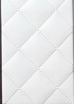 Kunstleder abgesteppt, weiß