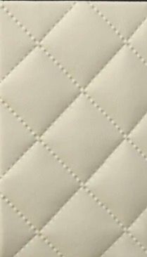 Kunstleder abgesteppt, creme