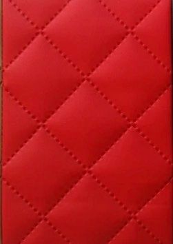 Kunstleder abgesteppt, rot