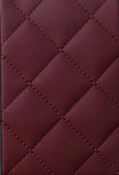 Kunstleder abgesteppt, weinrot