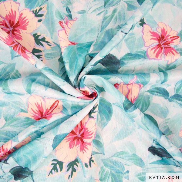 Sport Print T-Shirt Hibiscus Sport