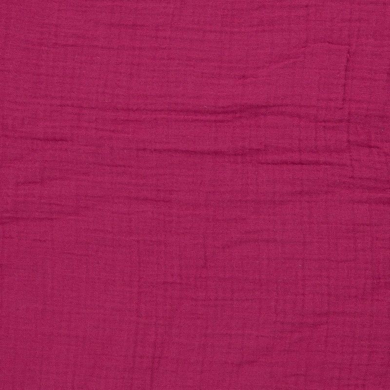 Musselin Thea , **Restschrumpfwert ca. 10%**Double Gauze, fuchsia Musselin Thea , **Restschrumpfwert ca. 10%**Double Gauze, fuchsia