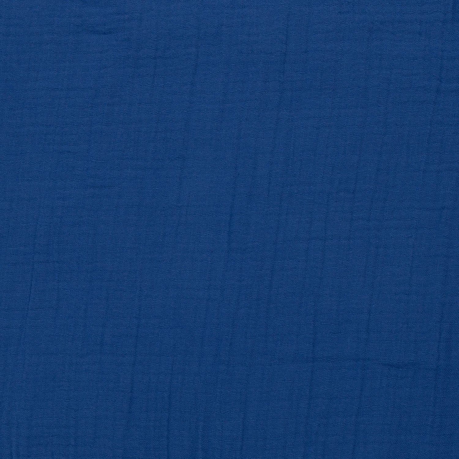 Musselin Thea , **Restschrumpfwert ca. 10%**Double Gauze, blau