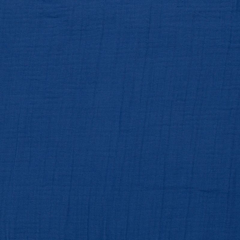 Musselin Thea , **Restschrumpfwert ca. 10%**Double Gauze, blau Musselin Thea , **Restschrumpfwert ca. 10%**Double Gauze, blau