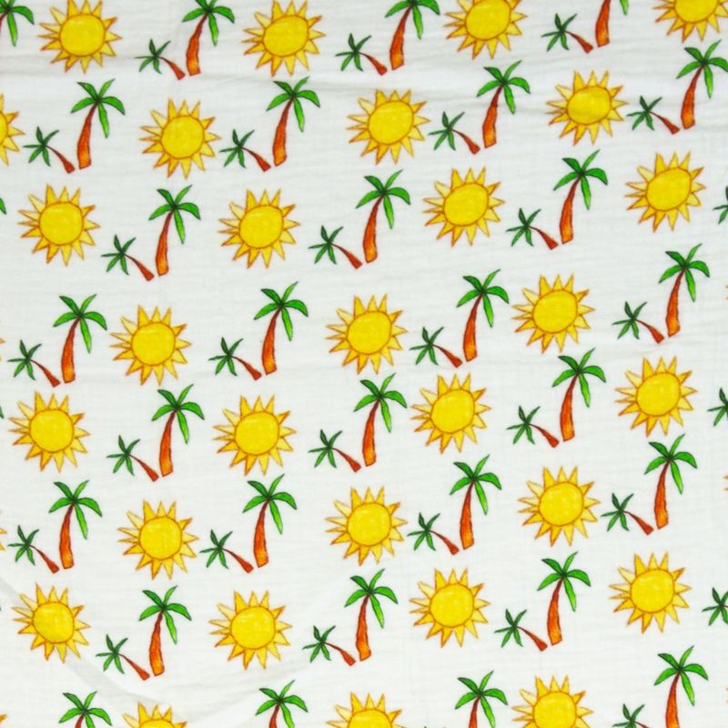 Musselin Thea , **Restschrumpfwert ca. 10%**Double Gauze, Sonne Musselin Thea , **Restschrumpfwert ca. 10%**Double Gauze, Sonne