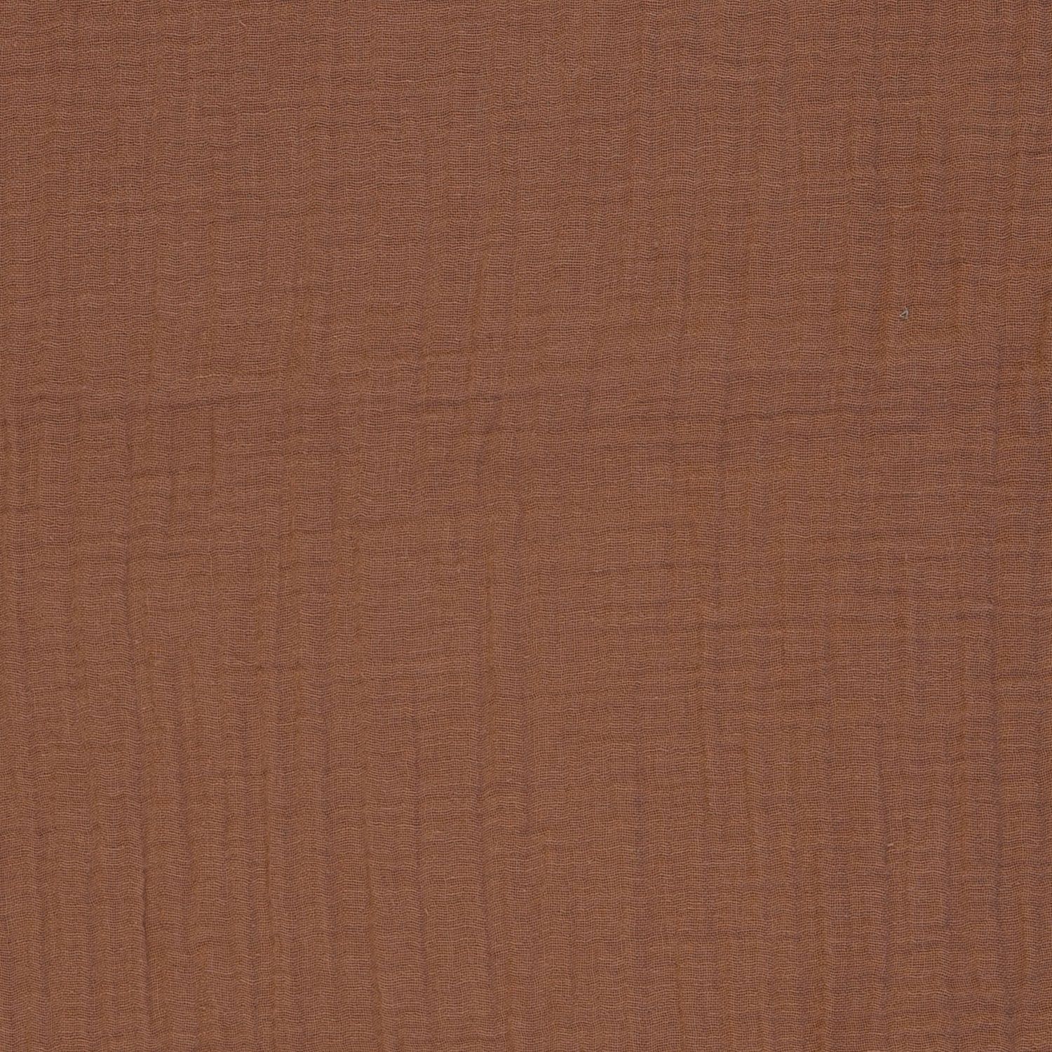 Musselin Thea , **Restschrumpfwert ca. 10%**Double Gauze, terra hell