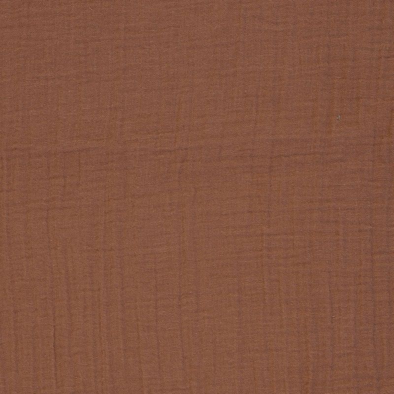 Musselin Thea , **Restschrumpfwert ca. 10%**Double Gauze, terra hell Musselin Thea , **Restschrumpfwert ca. 10%**Double Gauze, terra hell