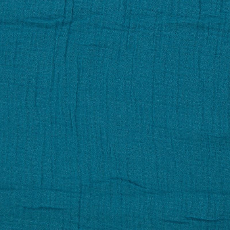 Musselin Thea , **Restschrumpfwert ca. 10%**Double Gauze, aqua Musselin Thea , **Restschrumpfwert ca. 10%**Double Gauze, aqua