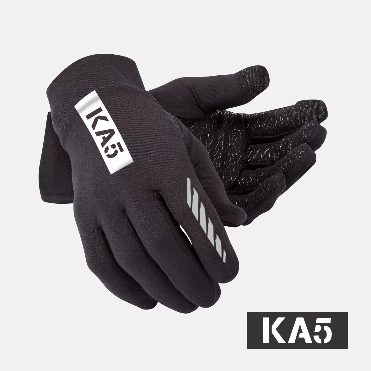 KA5 Traction Running Gloves -  Black