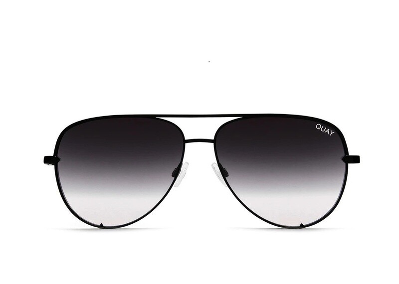 QUAY® AUSTRALIA HIGH KEY MINI Aviator Sunglasses | Black Fade