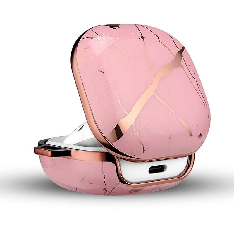 POUCH ME® Case Cover for Galaxy Buds Live/Pro | Pink Gold Marble