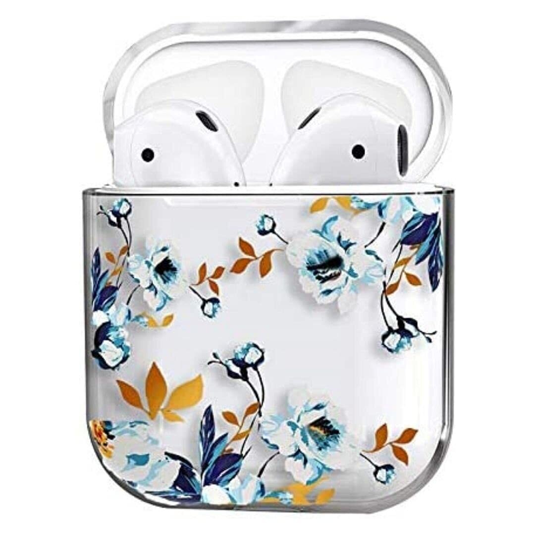 Floral case cover for Airpods Gen 1 & 2 | Blue Flower