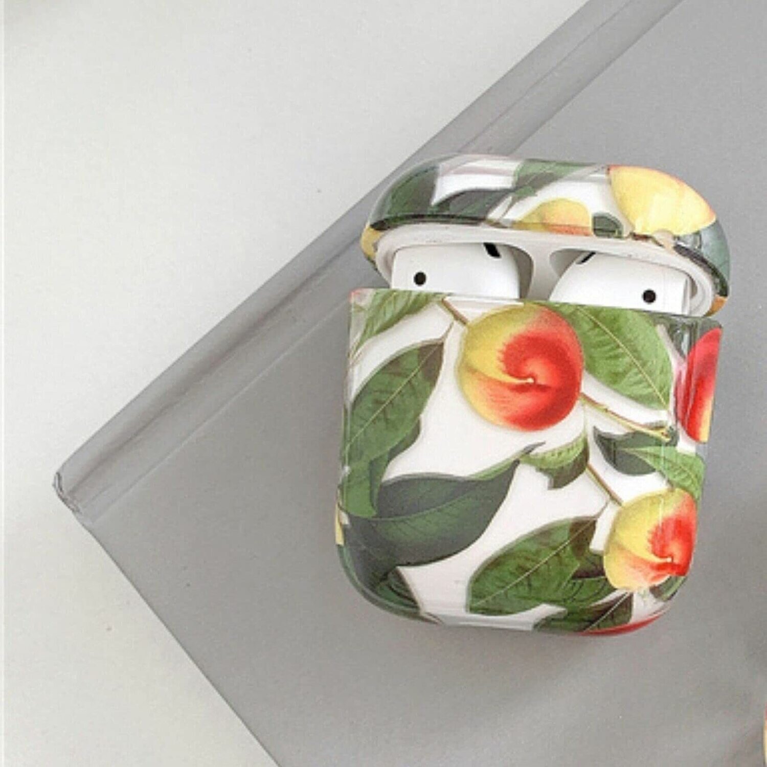 Floral case cover for Airpods Gen 1 & 2 | Summer Peach