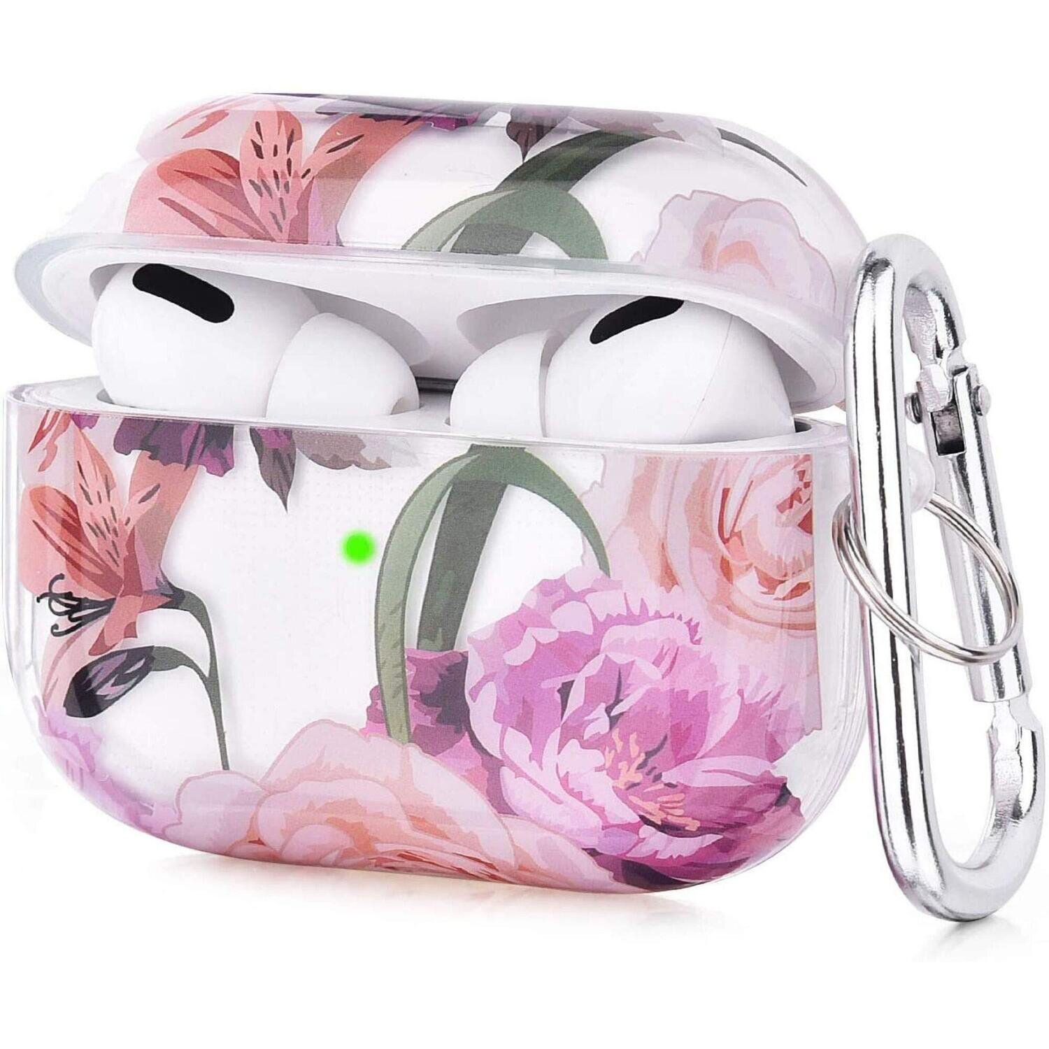 Floral case cover for Airpods Pro | Pink Pastel