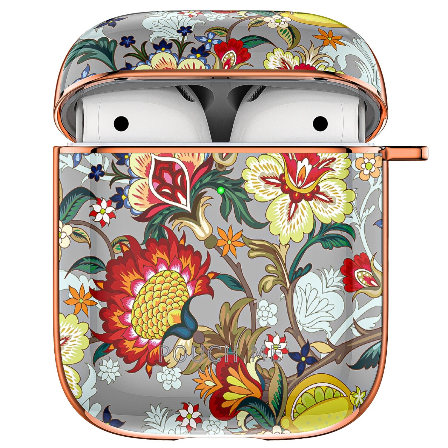 POUCH ME� Case Cover For Airpods 1 2 With Tracker Tile - Electric Bloom
