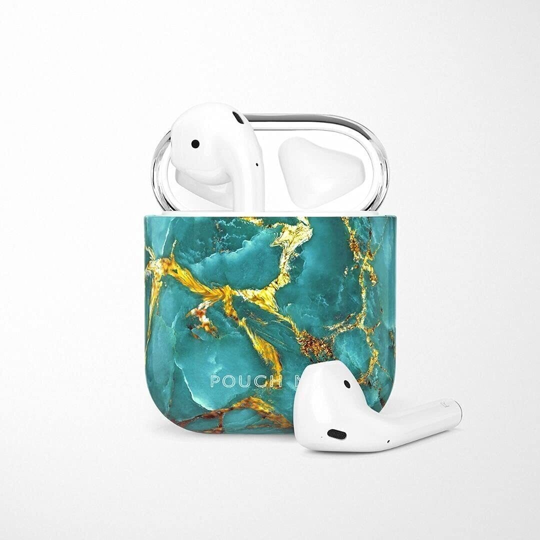 POUCH ME� Case Cover For Airpods 1 2 Finder Series Golden Ocean