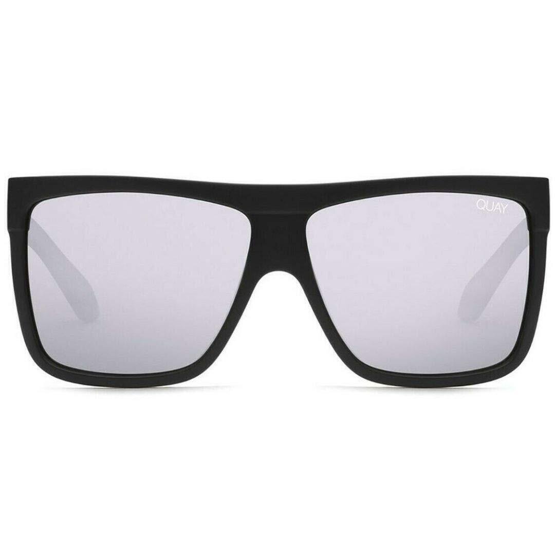 QUAY� BARNUN Designer Sunglasses Polarized | Silver / Black Frame