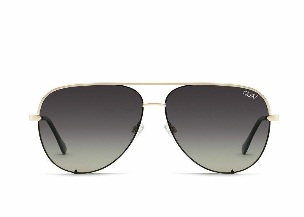 QUAY� HIGH KEY CONTRAST Polarized Sunglasses | Gold Black