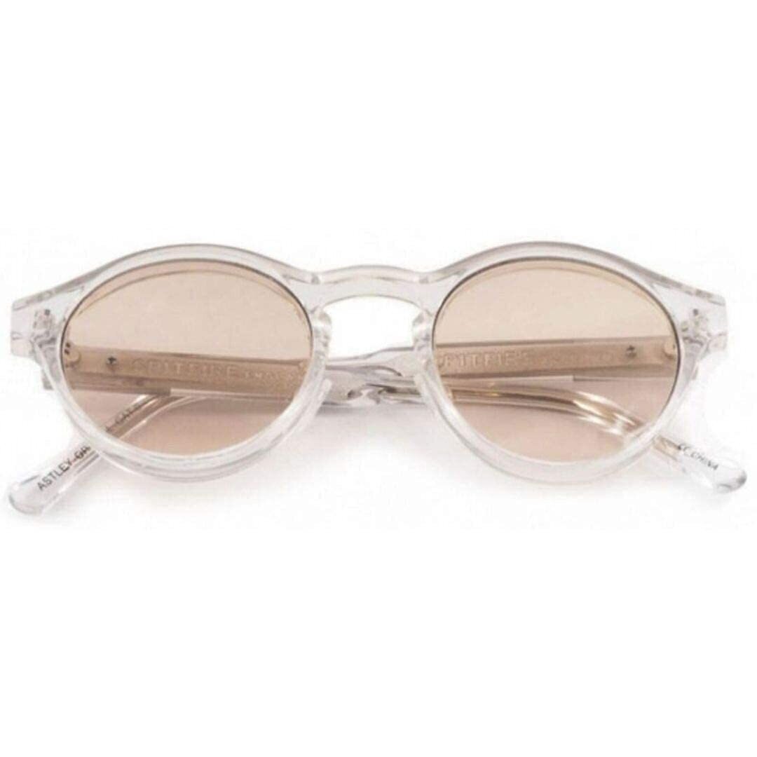 SPITFIRE� UK Astley Designer Sunglasses | Clear / Tan