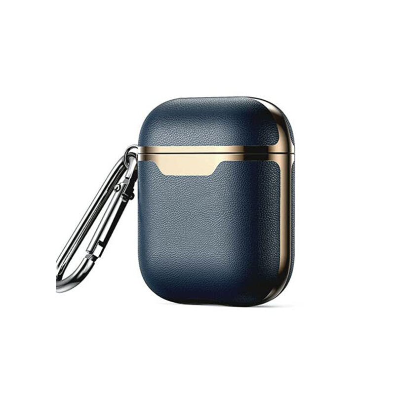 Vegan Leather case cover for Airpods Gen 1 & 2 | Blue