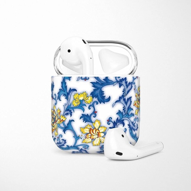 POUCH ME� Case Cover For Airpods 1 2 Finder Series Blue Flame