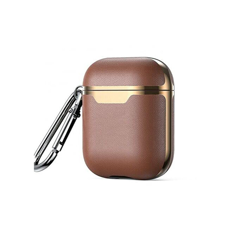 Vegan Leather case cover for Airpods Gen 1 & 2 | Brown