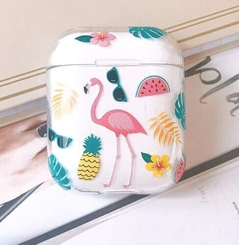 Floral case cover for Airpods Gen 1 & 2 | Cute Flamingo