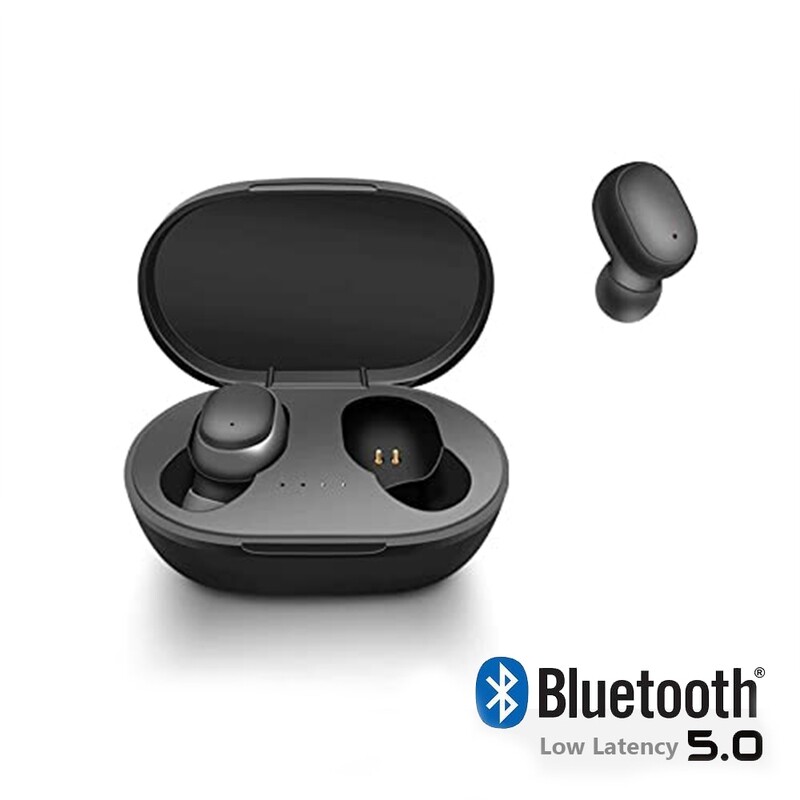 Macaron A6S Airdots TWS Bluetooth Wireless Earbuds Black