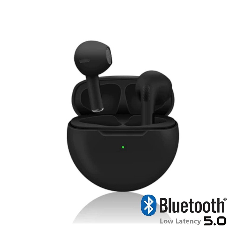 Macaron Pro 6 Airdots TWS Bluetooth Wireless Earbuds Black