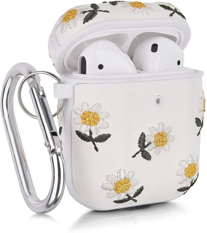 Floral case cover for Airpods Gen 1 & 2 | Yellow Florets