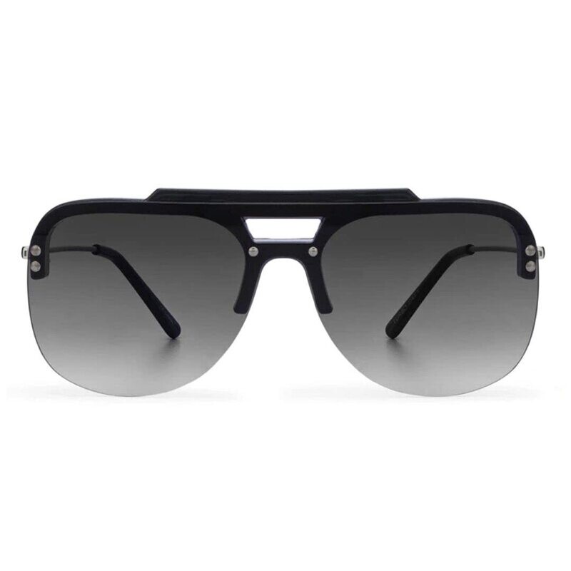 SPITFIRE� UK Turbo Rimless Aviator Sunglasses | Black