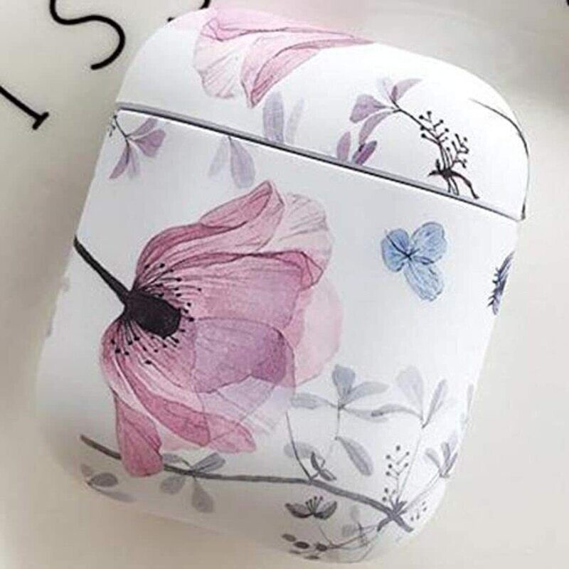 Floral case cover for Airpods Gen 1 & 2 | Lilac Poppy